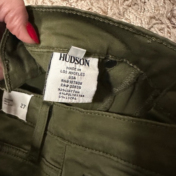 Hudson Green Skinny Pants -27 - Picture 7 of 7